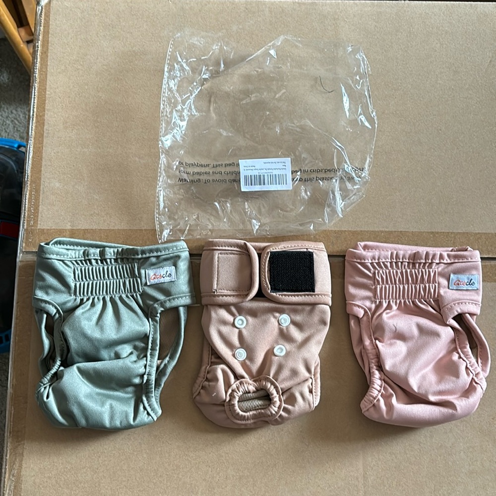 New Grecle washable dog diapers